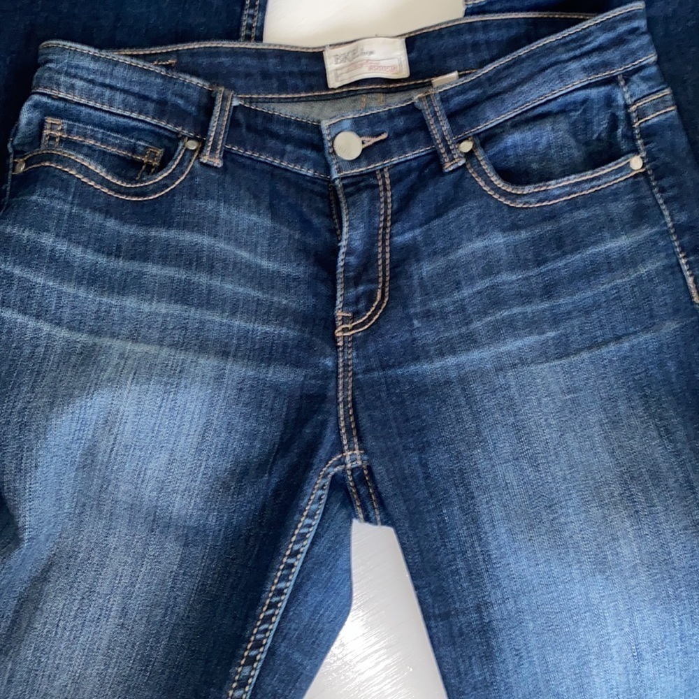 ❌SOLD❌BKE Payton Bootcut BUCKLE Jeans Mid-Rise Dark Wash Stretch Denim 27x33 - Picture 7 of 16